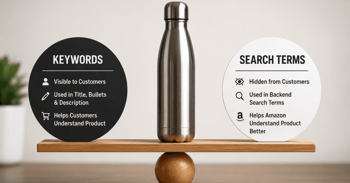 Amazon Search Terms vs Keywords: What's the Difference?